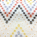 Lace Cotton Eyelet Fabric Embroidery suiss lace Japanese Fabric Cotton For Wholesales Factory